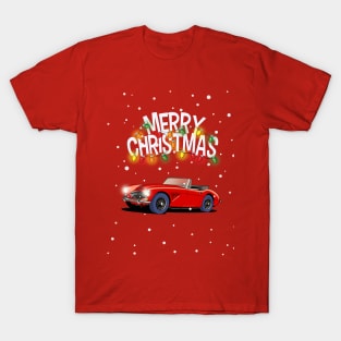 Austin-Healey 3000 Christmas Sweater design T-Shirt